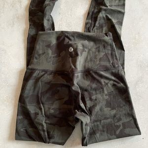 Green camo align Lululemon leggings